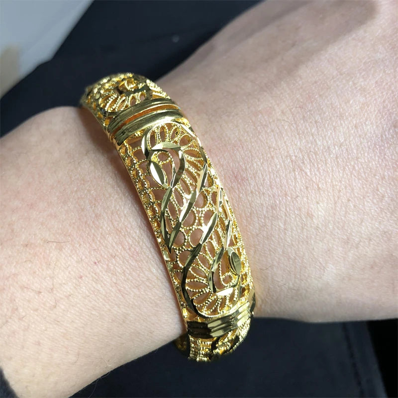 24k Bangles Girls Dubai Gold Color Turkish Egyptian Algeria Indian Moroccan Saudi Gold Color Bangles Kids Bangles Jewelry