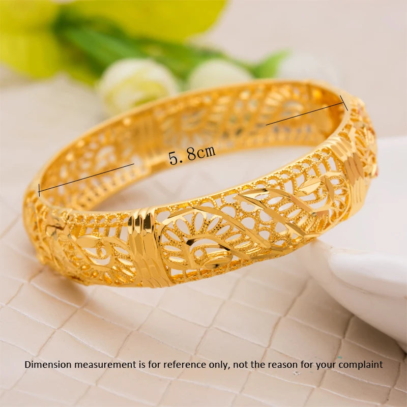 24k Bangles Girls Dubai Gold Color Turkish Egyptian Algeria Indian Moroccan Saudi Gold Color Bangles Kids Bangles Jewelry