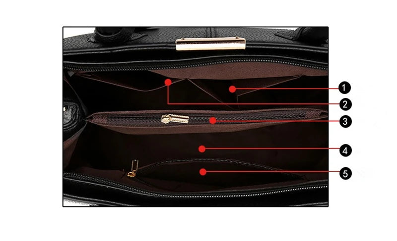 Famous Designer Brand Bags Women Leather Handbags New Luxury Ladies Hand Bags Purse Fashion Shoulder Bags