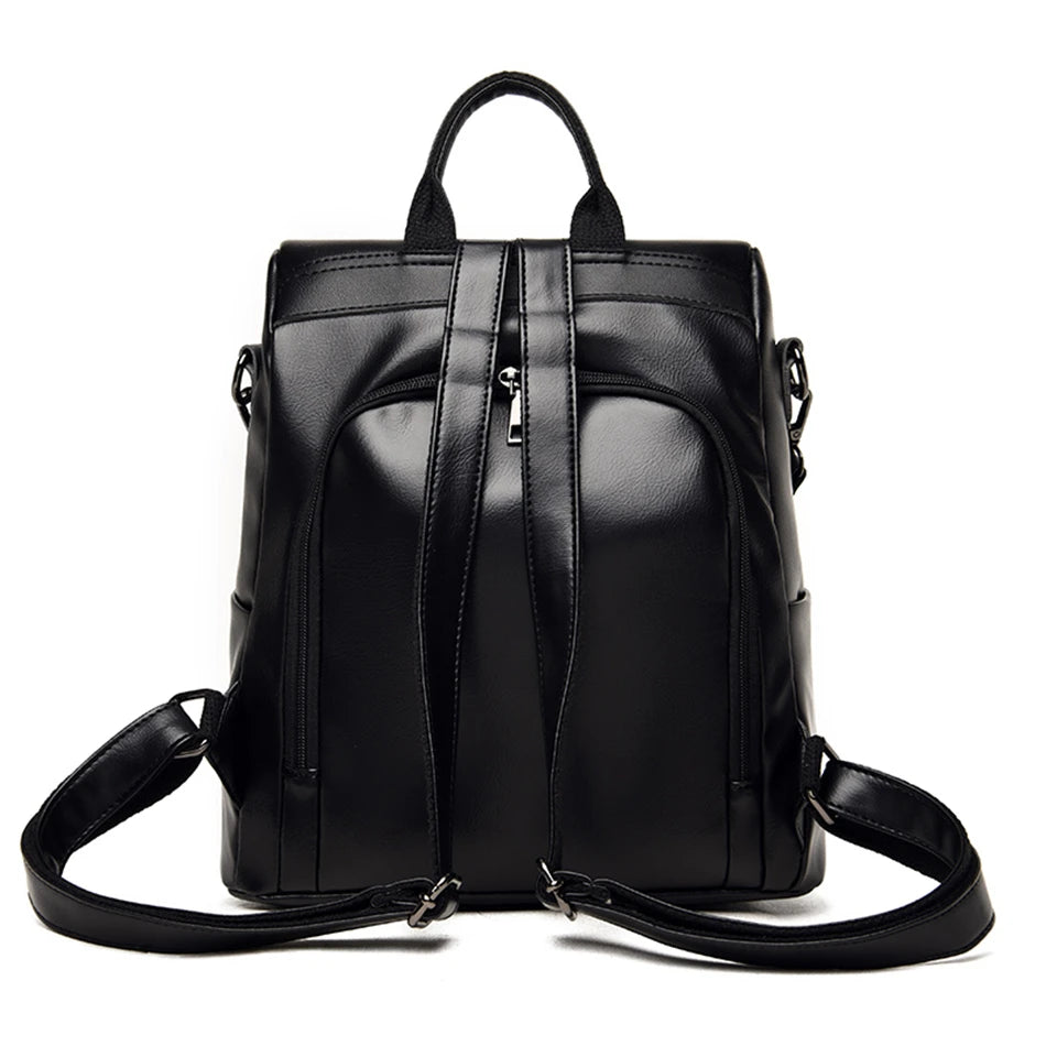 Ladies Travel Backpack Mochila Feminina Anti Theft Sac Women Leather Backpack High Quality Bagpack School Bags for Teenage Girls
