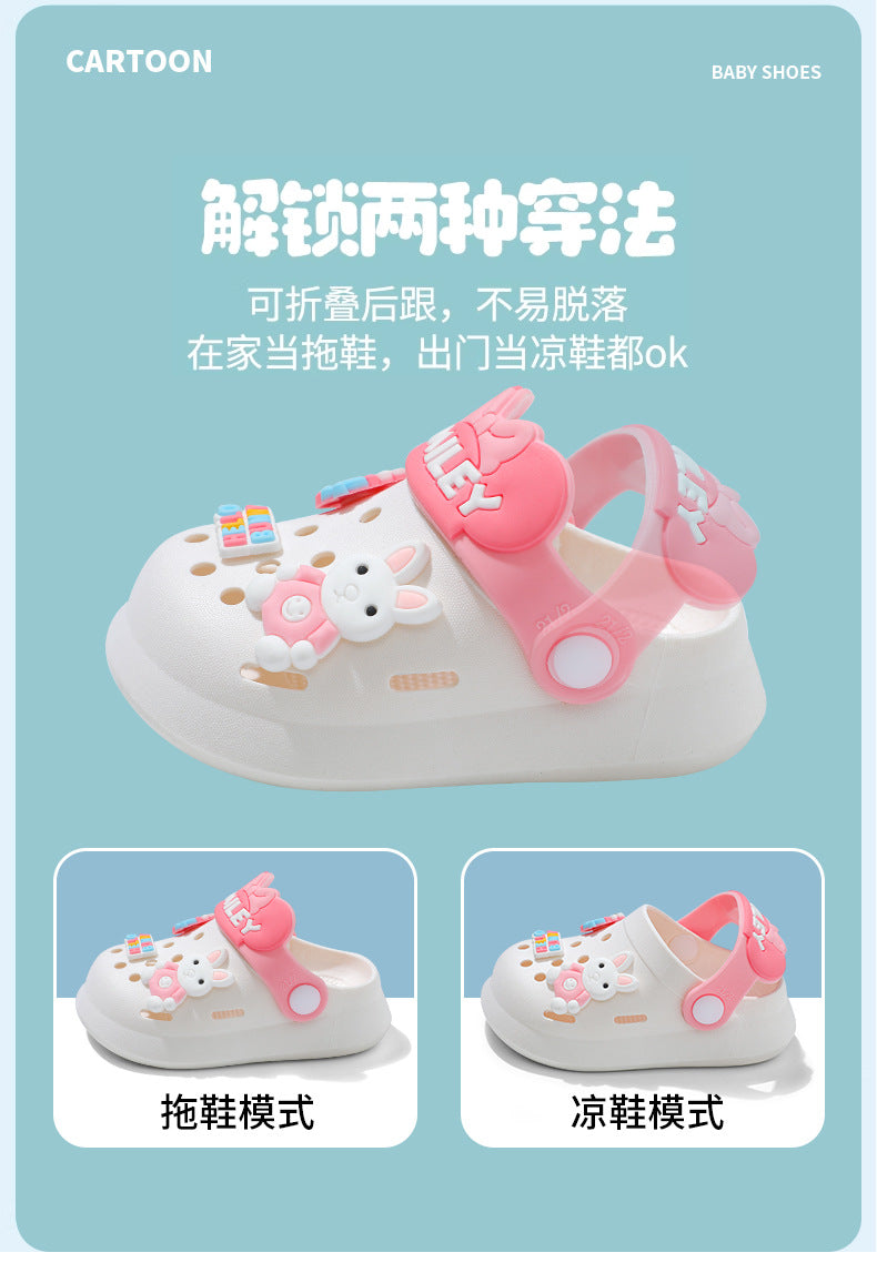 Slippers Baby Shoe Sandals for Girl Boy Mules Baby Girl Shoe Cartoon Sandal Infantil for Boy Kid Garden Shoe Infant Girl Sandal