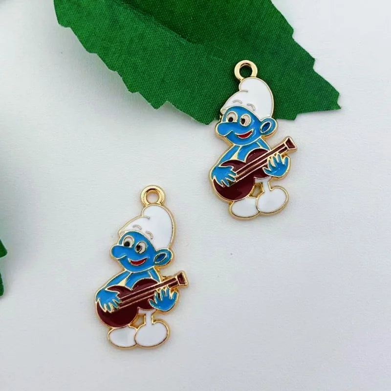 10 pieces of cartoon character jewelry made of enamel necklace earrings bracelets pendants diy jewelry wholesale