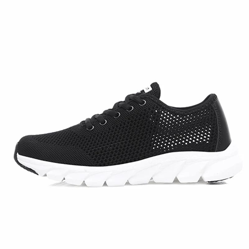 2022 Summer New Ladies Sneakers Breathable Lightweight Outdoor Running Sneakers Ladies Solid Color Tennis Ladies Casual Shoes