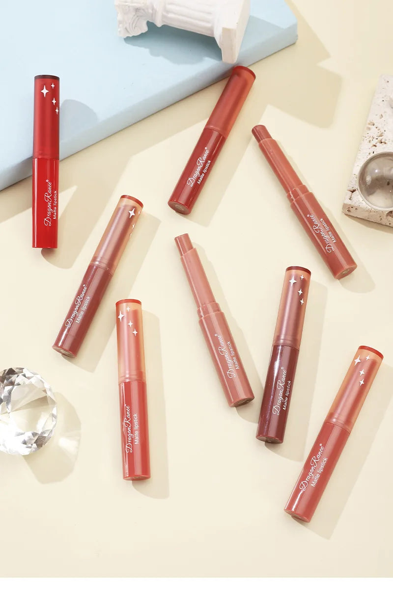 Dragon Ranee Crayon Lipstick Matte Lipstick Pencil Slant Lipstick Nude Soy Lipstick
