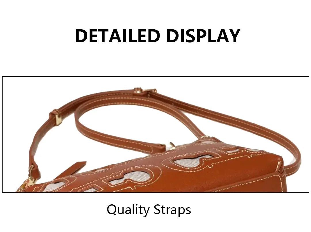 CH Fashion Hollow Design Ladies Crossbody Bag Simple Versatile Style Ladies Shoulder Bag Daily Commuter Ladies Bags