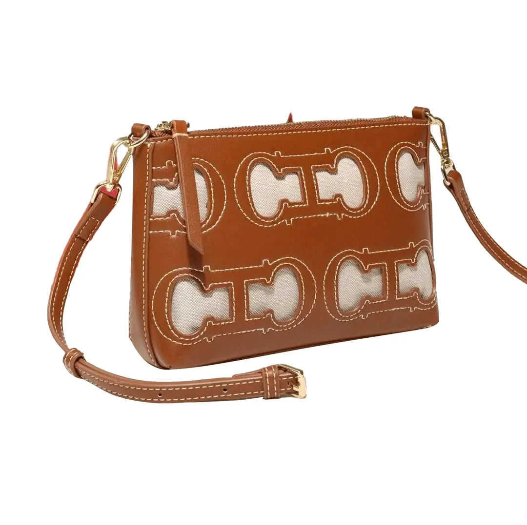 CH Fashion Hollow Design Ladies Crossbody Bag Simple Versatile Style Ladies Shoulder Bag Daily Commuter Ladies Bags