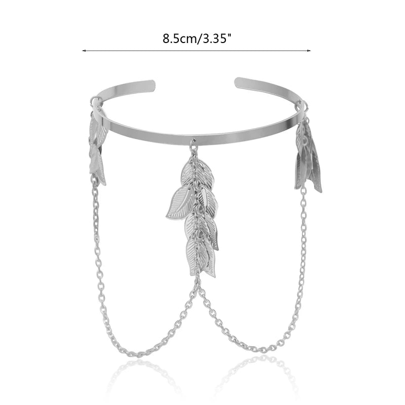 Upper Arm Bracelet Metal Coil Swirl Spiral Shape Armband Cuff Fashion Simple Arm Bangle Armlet Adjustable for Women Girl
