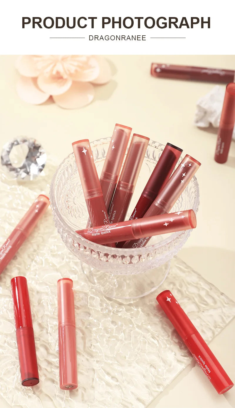Dragon Ranee Crayon Lipstick Matte Lipstick Pencil Slant Lipstick Nude Soy Lipstick