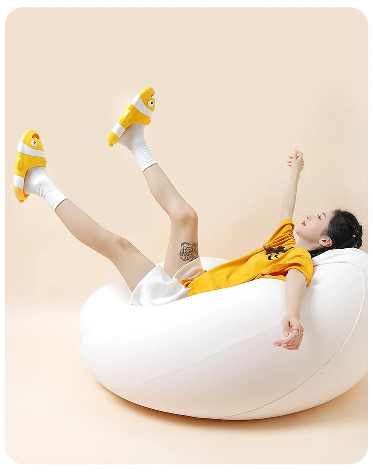 Cute Girl Slippers Summer Feet Stepping Thick Bottom Cartoon Indoor Home Parent Child Anti Slip Home Bathroom Slippers
