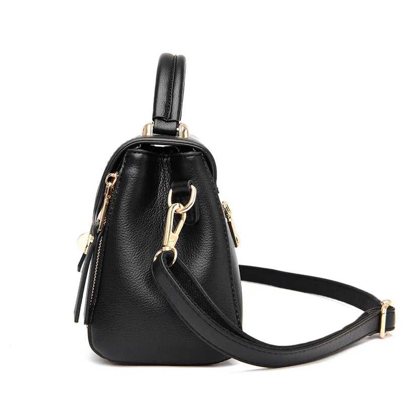 Ladies Casual Big Bags 2023 New Style Ladies Bags Fashion Handbags Solid Color Leather Ladies Bags Designer Style Women's Bags