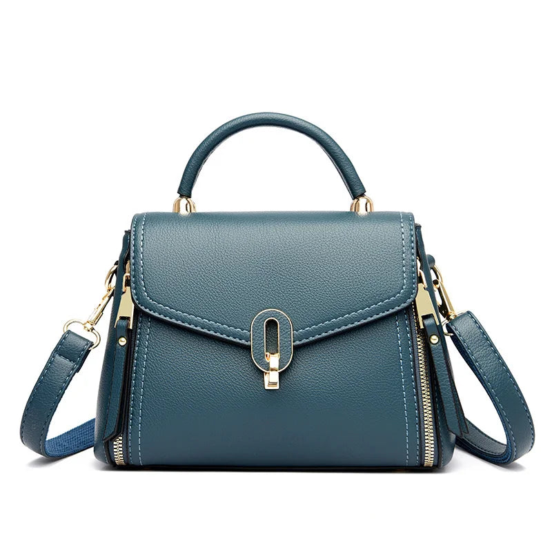 Ladies Casual Big Bags 2023 New Style Ladies Bags Fashion Handbags Solid Color Leather Ladies Bags Designer Style Women's Bags