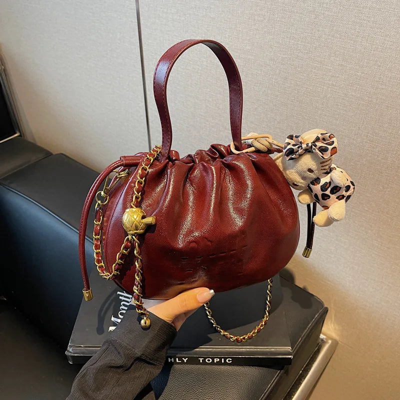 Ladies 2025 Designer Cloud Bag Pleated Chain Crossbody Bag Luxury Convertible Shoulder Bag Event