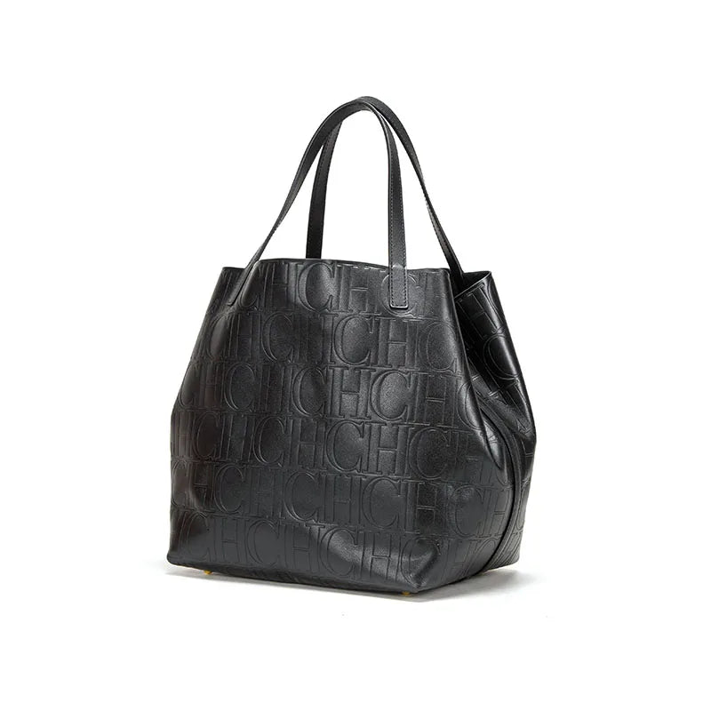 Ladies Handbag Solid Color Elegant Large Capacity Classic Retro Fashion Simple Versatile Exquisite Beautiful Ladies Shoulder Bag
