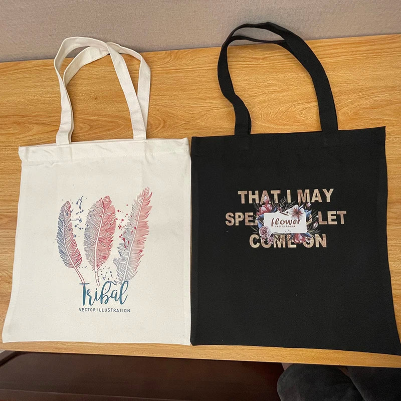 Lady Bags Cute New Handbags Leisure the Tote Bag Women's Shopping Bag Eco Shopper Beach Cloth Canvas Handbag Shoulder Foldable