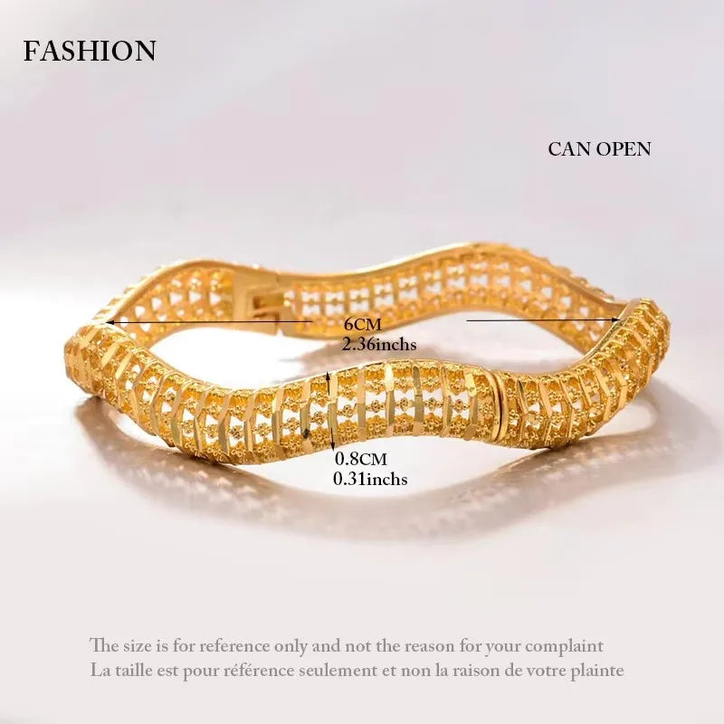 24k Bangles Girls Dubai Gold Color Turkish Egyptian Algeria Indian Moroccan Saudi Gold Color Bangles Kids Bangles Jewelry