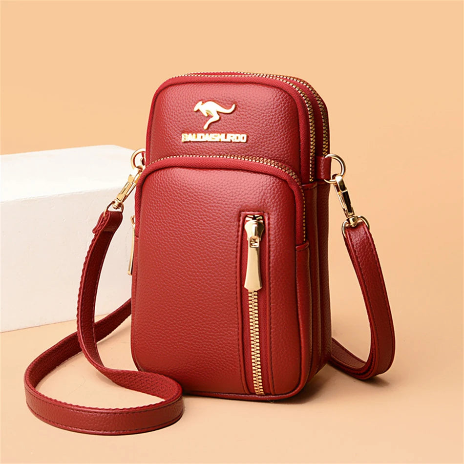 Ladies New Trendy Pu Leather Shoulder Bags Luxury Designer Simple Small Purse Handbags for Women Fashion Messenger Bags Sac