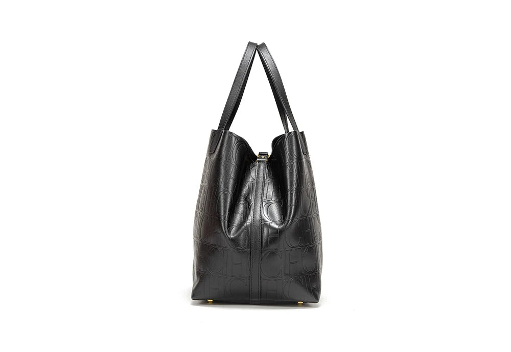 Ladies Handbag Solid Color Elegant Large Capacity Classic Retro Fashion Simple Versatile Exquisite Beautiful Ladies Shoulder Bag