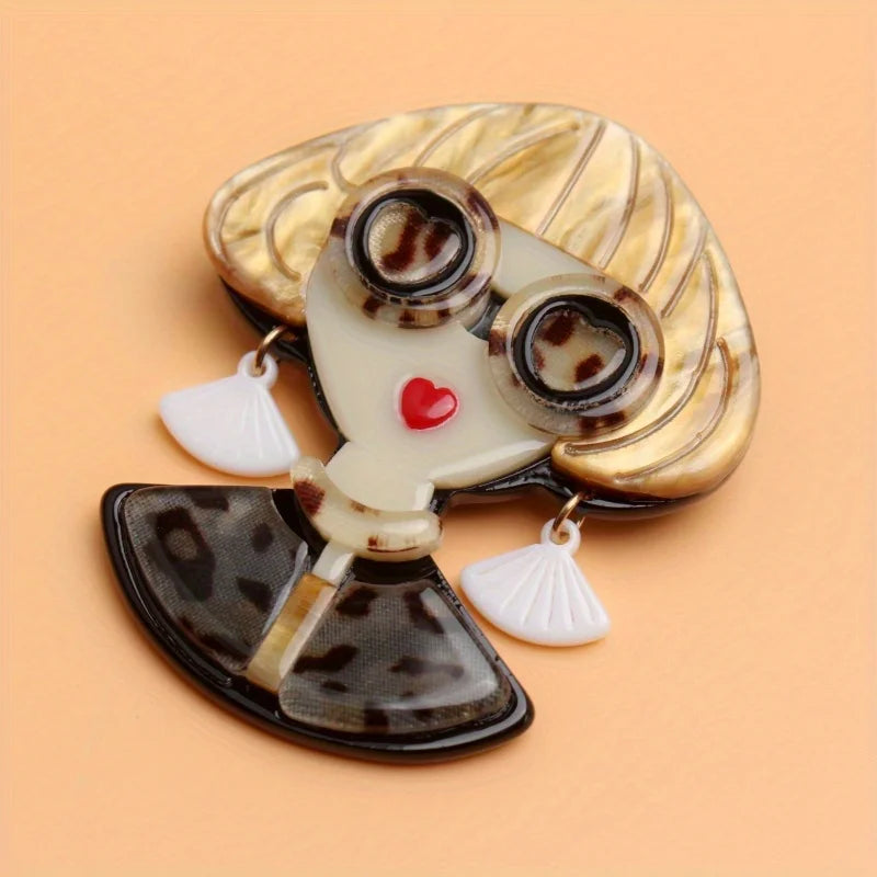 Fashion Design Ladies Element Brooch Personality Temperament Elegant Ladies Pin Accessory Gift