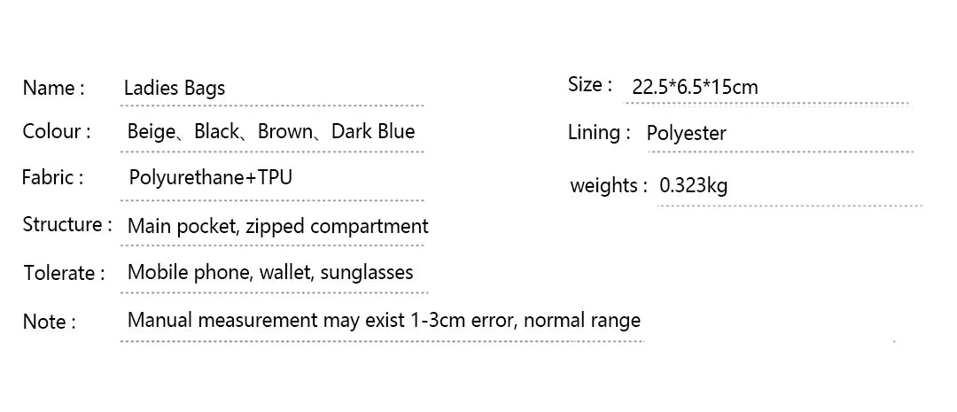 CH Fashion Hollow Design Ladies Crossbody Bag Simple Versatile Style Ladies Shoulder Bag Daily Commuter Ladies Bags