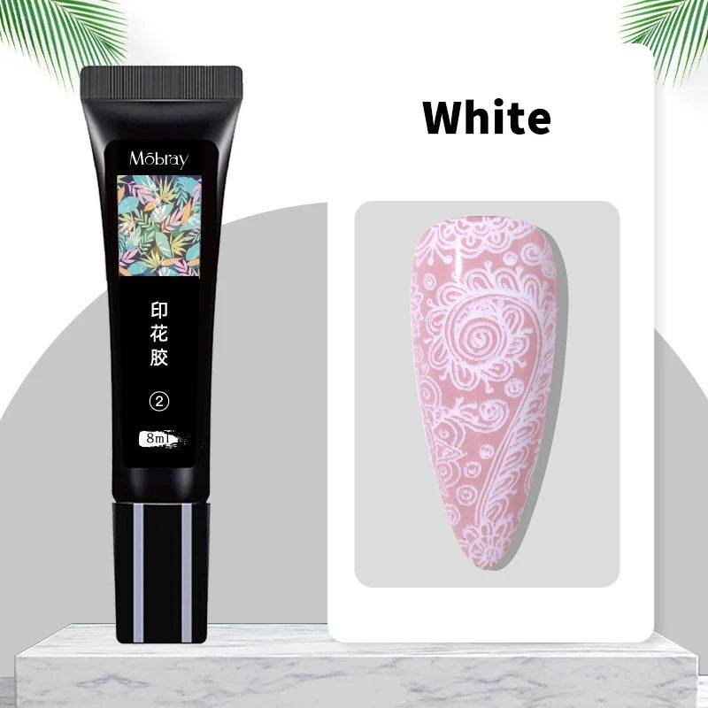Nail Art Stamping Gel Polish: Colorful Special Paints for Steel Plate Printing & Phototherapy Transfer Nail Art