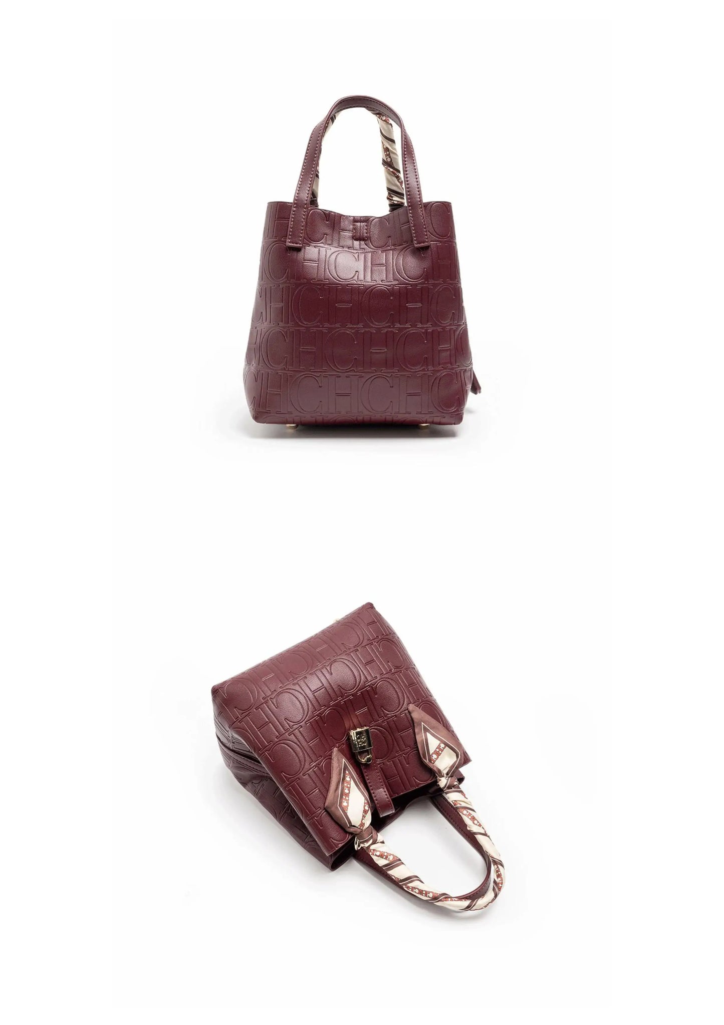 CH Embossed Ladies Crossbody Bag Letter Printing Design Ladies Handbag Large Capacity Tote Bag Elegant Temperament Ladies Should