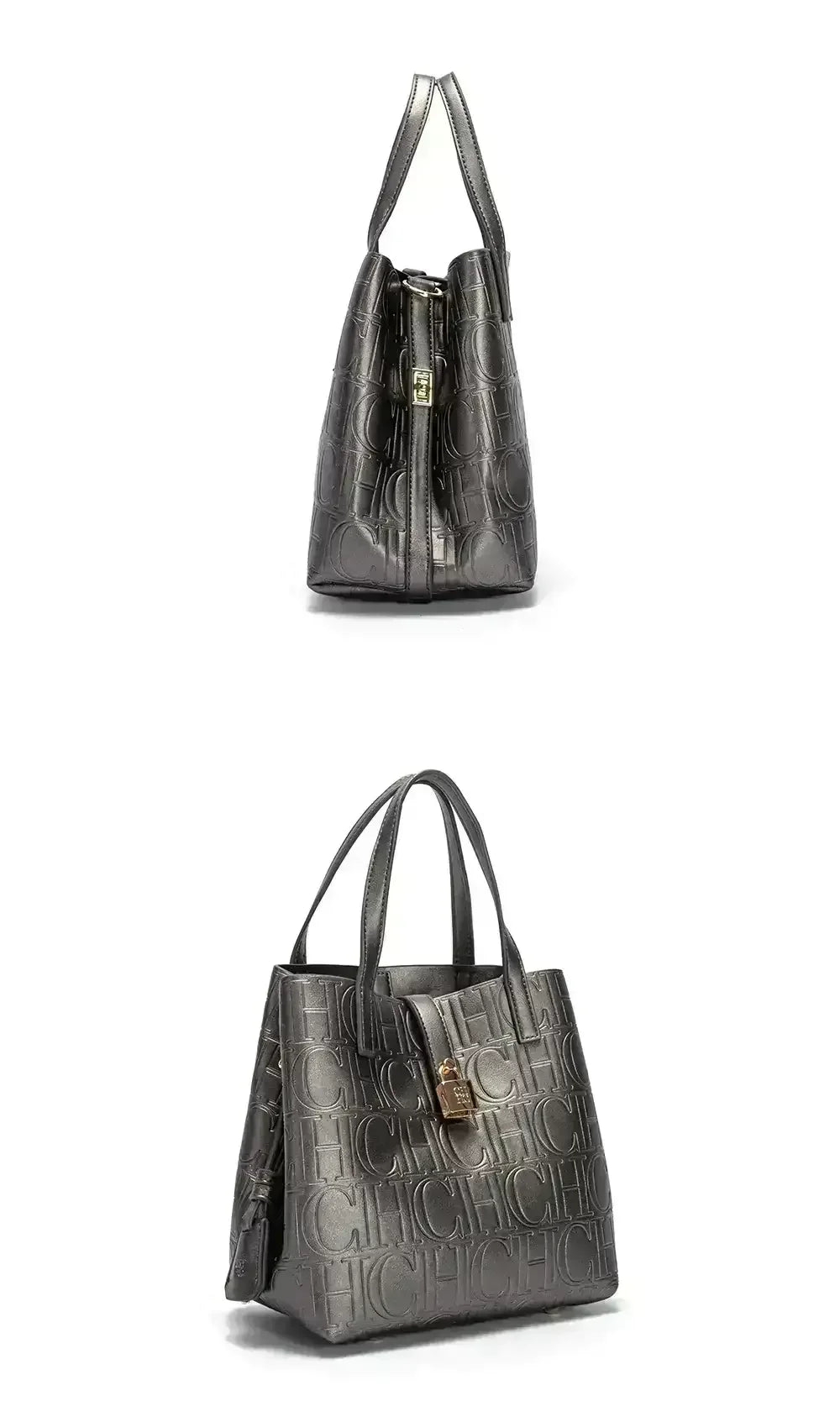 CH Embossed Ladies Crossbody Bag Letter Printing Design Ladies Handbag Large Capacity Tote Bag Elegant Temperament Ladies Should