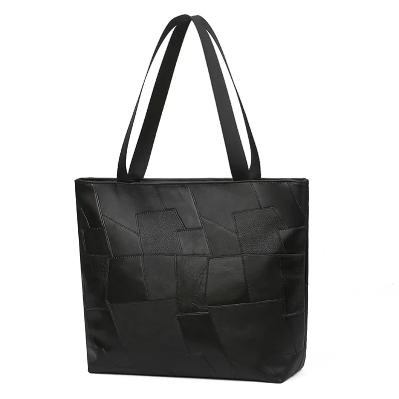 Ladies' handbag made of PU material with checkered design. Large capacity. Suitable for travel and photography.