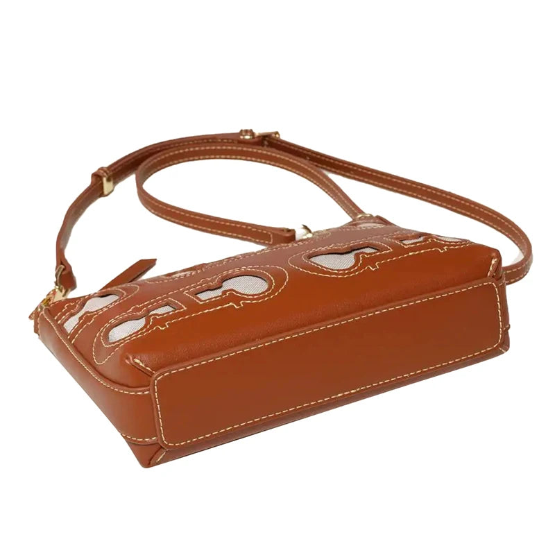 CH Fashion Hollow Design Ladies Crossbody Bag Simple Versatile Style Ladies Shoulder Bag Daily Commuter Ladies Bags