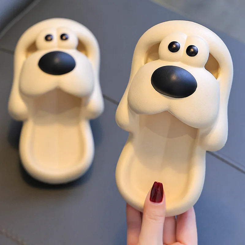 Summer Children's Boy Girl Slippers Cartoon Dog Sandals Anti-Slip Kid Shoes Soft Sole Baby Slippers Indoor Hole Shoes A1219