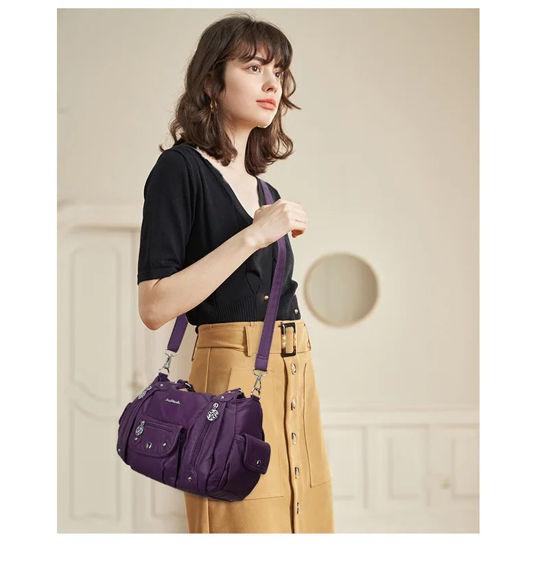 Ladies Hand Bags for Women Pu Casual Single Shoulder Crossbody Bag Multifunctional Purses and Handbags Повседневная Сумка