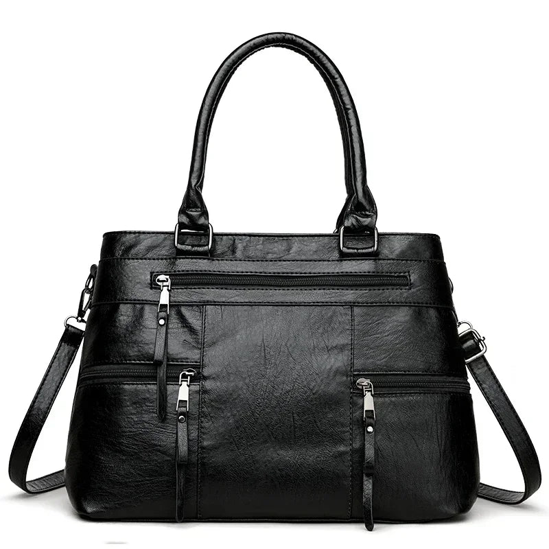 Elegant Handbags For Women High Quality Pu Leather Top-Handle Bags Purse Ladies Shoulder Crossbody Bag Casual Tote bolso purses