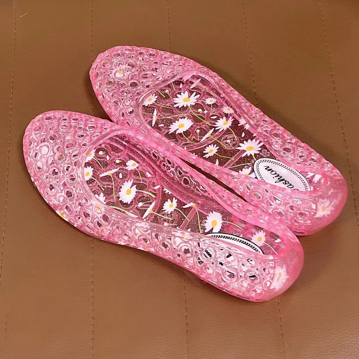 Ladies Sandals Sequin Flat Ladies Sandals Ladies Beach Jelly Shoes Women Shoes Sandalias De Mujer Clear Flat Sandals