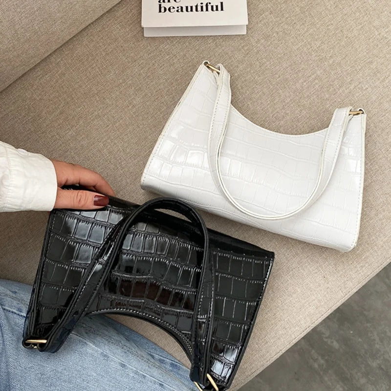 Ladies Shopping Bags Ladies Handbags Shoulder Bags Chain Handbags Underarm Bags Female Bags Small Square Bags White