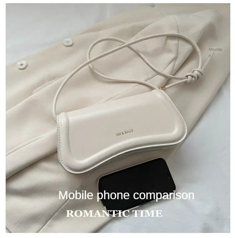 Ladies Shoulder Crossbody Bags Women Underarm Bags Solid Color Small Top-handle Bags Purse Female Daily Handbags PU Leather