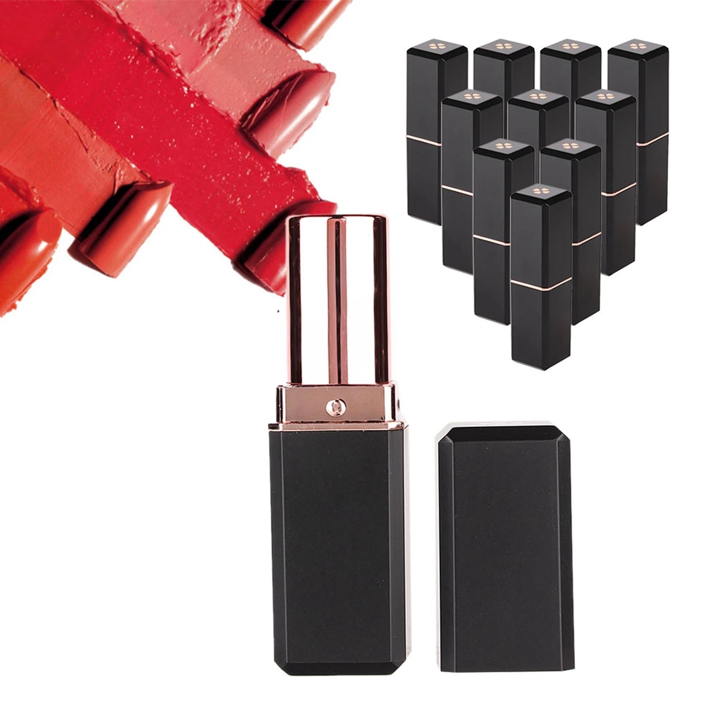 10Pcs DIY Cosmetic Tube Lipstick Tube Lipstick Container DIY Cosmetic Lipstick Empty Tubes Self Made Lipstick Containers Tubes