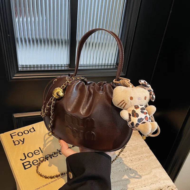Ladies 2025 Designer Cloud Bag Pleated Chain Crossbody Bag Luxury Convertible Shoulder Bag Event