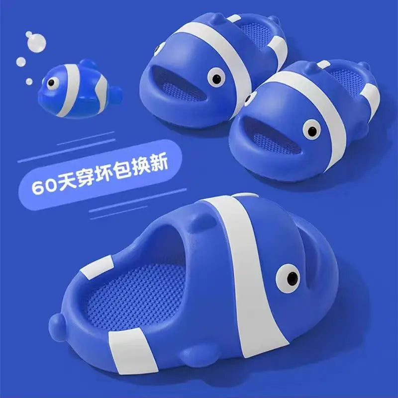 Cute Girl Slippers Summer Feet Stepping Thick Bottom Cartoon Indoor Home Parent Child Anti Slip Home Bathroom Slippers