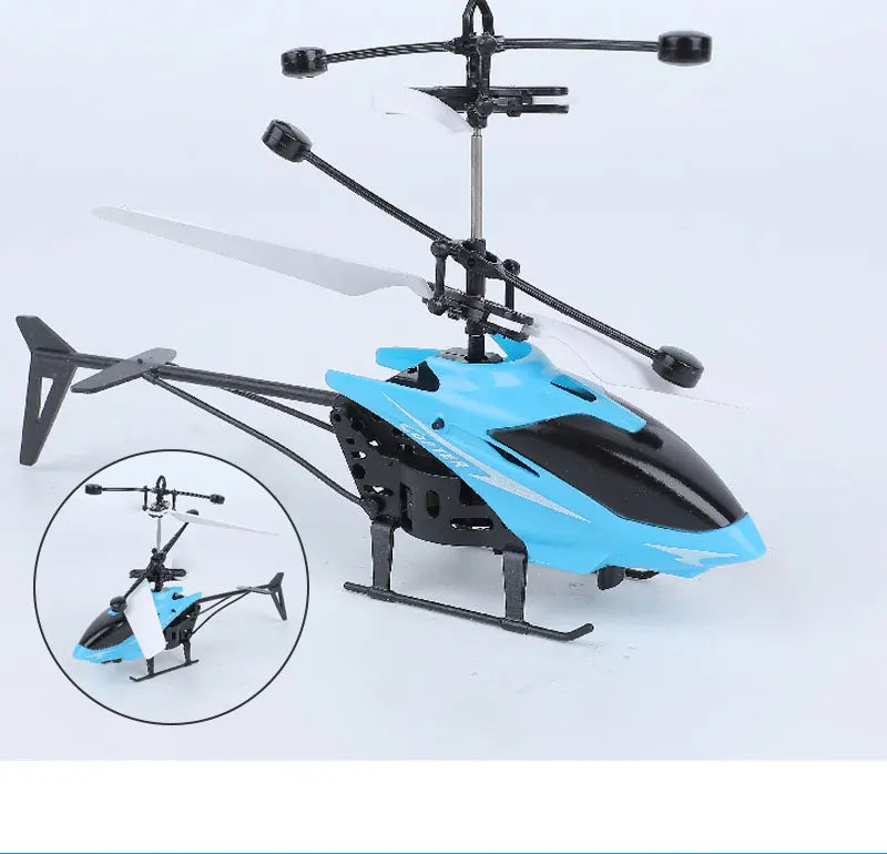 Rechargeable Mini RC Drone Remote Safe Fall-resistant RC Helicopters Drone Children Toys(No remote control battery)