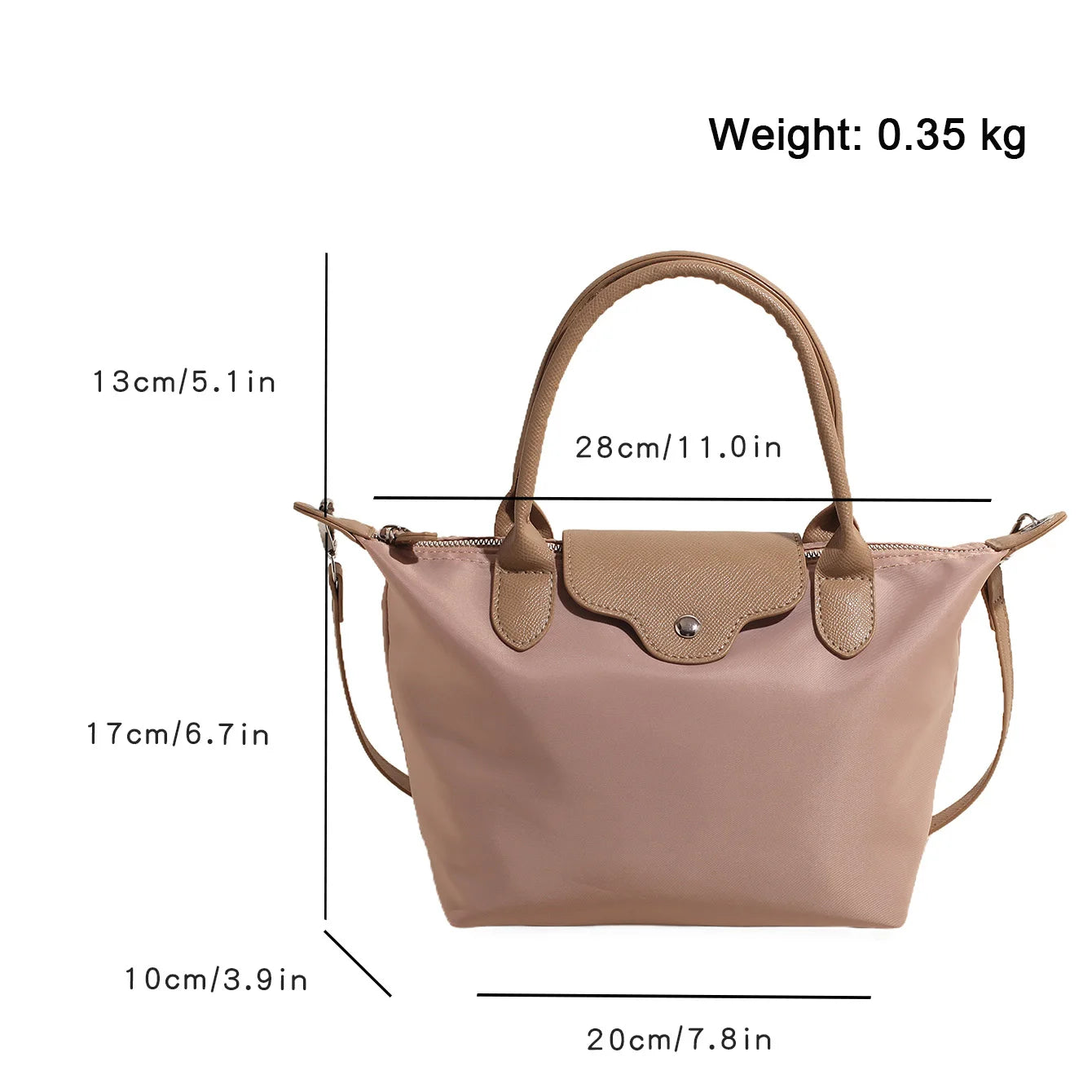 New Fashion Ladies Shoulder Bag, Large Capacity Fashionable And Durable Ladies Crossbody Bag, Ladies Nylon Simple Handbag