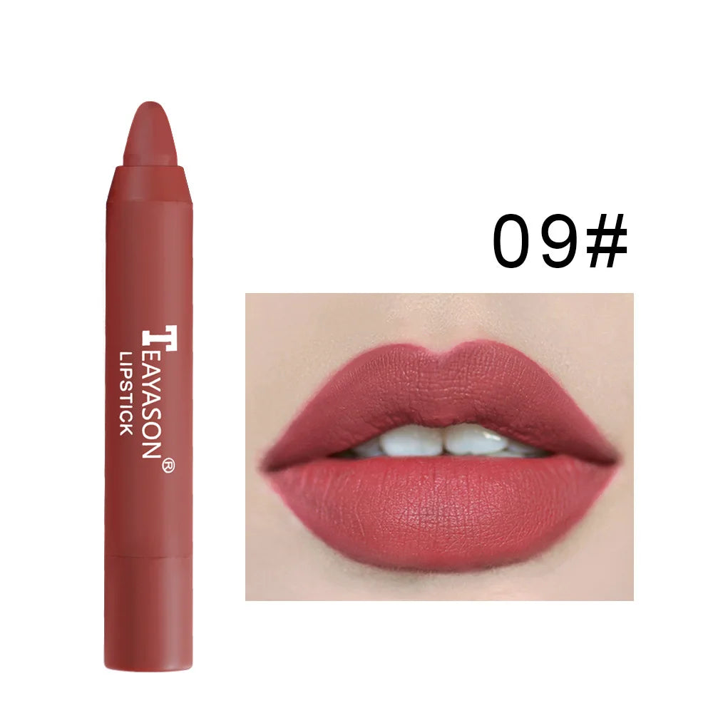 Matte velvet lipstick does not fade, does not stick to cup lipstick lipstick moisturizing lipstick pen nude earth red lipstick p
