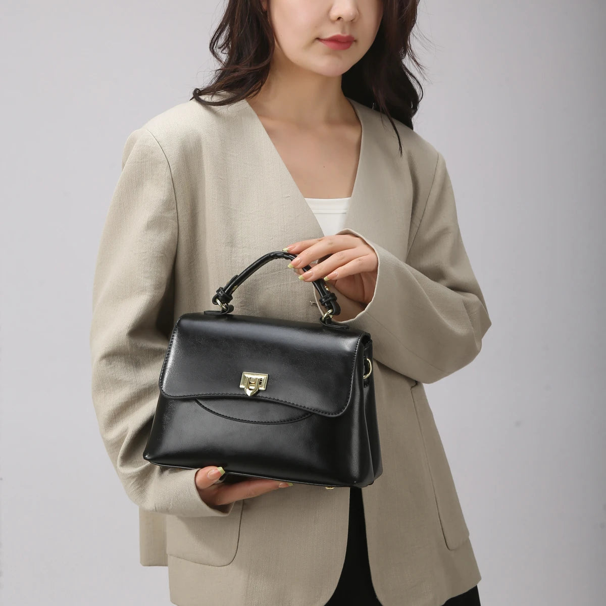 ladies handbags. Luxury 3-Piece PU Leather Women's Bag Set - Shoulder/Crossbody/Tote, Waterproof & Durable, Multi-Color Options