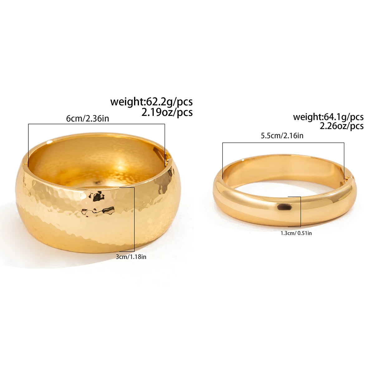 Ingemark Exaggerated Chunky Wide Bangles for Women on Hand Trend Goth Geometric Arm Bracelet Grunge Jewelry Steampunk Men Gift