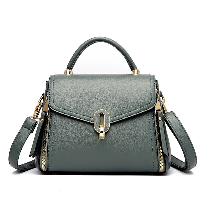 Ladies Casual Big Bags 2023 New Style Ladies Bags Fashion Handbags Solid Color Leather Ladies Bags Designer Style Women's Bags
