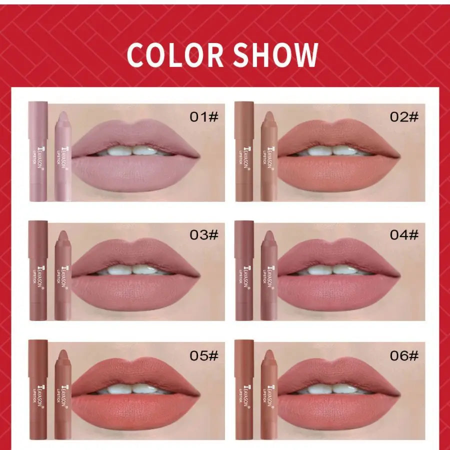 Matte velvet lipstick does not fade, does not stick to cup lipstick lipstick moisturizing lipstick pen nude earth red lipstick p