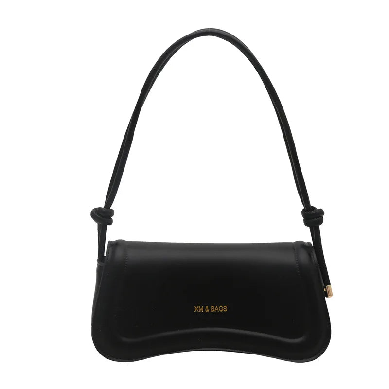 Ladies Shoulder Crossbody Bags Women Underarm Bags Solid Color Small Top-handle Bags Purse Female Daily Handbags PU Leather
