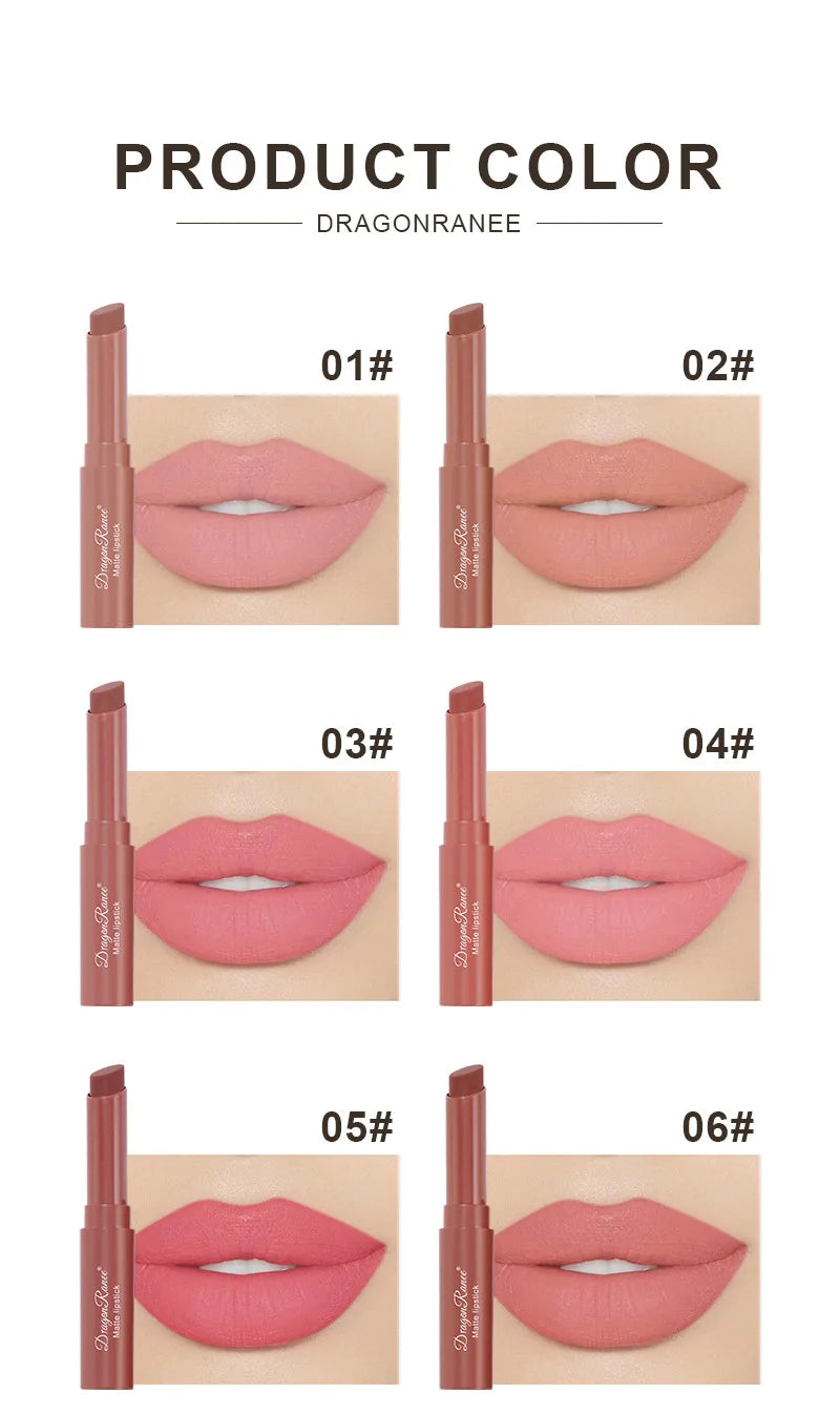 Dragon Ranee Crayon Lipstick Matte Lipstick Pencil Slant Lipstick Nude Soy Lipstick