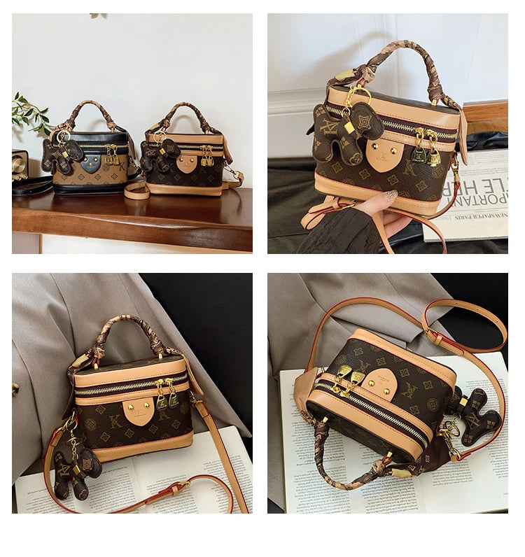 Spacious Leather Tote Bag For Ladies Luxury Designer Inspired Handbag Women Work Travel Essential Classic Bag