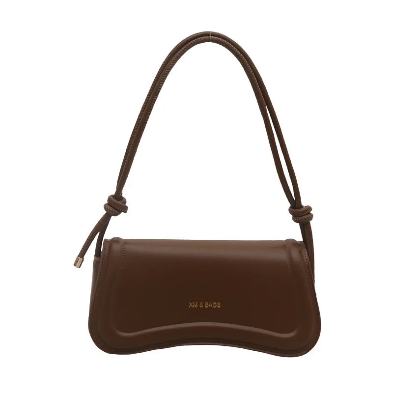 Ladies Shoulder Crossbody Bags Women Underarm Bags Solid Color Small Top-handle Bags Purse Female Daily Handbags PU Leather