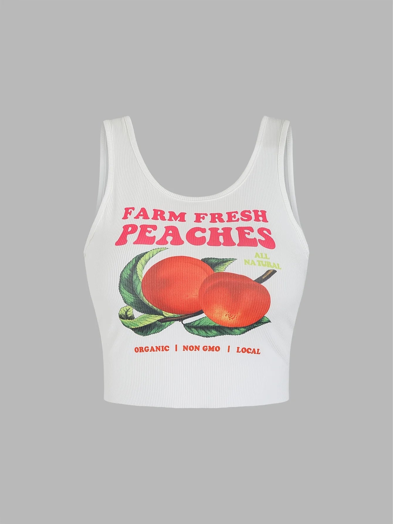 2024 new fashion ladies y2k cherry print casual vest ladies