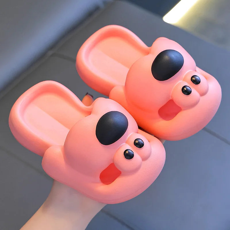 Summer Children's Boy Girl Slippers Cartoon Dog Sandals Anti-Slip Kid Shoes Soft Sole Baby Slippers Indoor Hole Shoes A1219